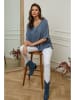 Plume Blouse "Folies" donkerblauw