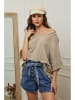 La Compagnie Du Lin Blouse "Folies" taupe