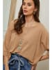 Plume Bluse "Guimauve" in Camel