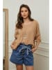 Plume Bluse "Guimauve" in Camel