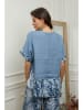 Plume Leinen-Bluse "Joker" in Blau