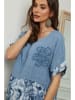 Plume Leinen-Bluse "Joker" in Blau