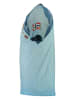 Geographical Norway Koszulka "Jasri" w kolorze błękitnym