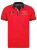 Geographical Norway Koszulka polo "Kezolo" w kolorze czerwono-granatowym