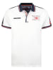 Geographical Norway Poloshirt "Kezolo" in Weiß/ Dunkelblau