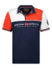 Geographical Norway Koszulka polo "Kondo" w kolorze czerwono-biało-granatowym