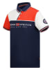 Geographical Norway Koszulka polo "Kondo" w kolorze czerwono-biało-granatowym
