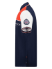 Geographical Norway Koszulka polo "Kondo" w kolorze czerwono-biało-granatowym