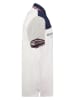 Geographical Norway Koszulka polo "Kondo" w kolorze jasnoszaro-biało-granatowym