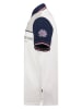 Geographical Norway Koszulka polo "Kondo" w kolorze jasnoszaro-biało-granatowym