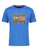 Geographical Norway Koszulka "Jofoten" w kolorze niebieskim