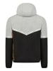 Geographical Norway Sweatjacke "Ganas" in Hellgrau/ Schwarz