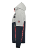 Geographical Norway Sweatjacke "Ganas" in Dunkelblau/ Hellgrau