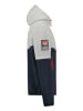 Geographical Norway Sweatjacke "Ganas" in Dunkelblau/ Hellgrau