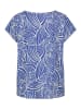 Sublevel Bluse in Blau/ Weiß
