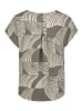 Sublevel Bluse in Khaki/ Creme