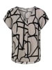 Sublevel Bluse in Taupe/ Schwarz