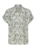Sublevel Bluse in Khaki/ Weiß