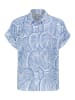 Sublevel Bluse in Hellblau/ Weiß
