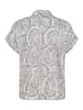 Sublevel Bluse in Grau/ Weiß