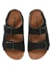 vertbaudet Leren sandalen zwart