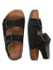 vertbaudet Leren sandalen zwart