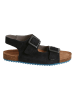 vertbaudet Leren sandalen zwart