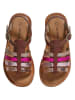 vertbaudet Leren sandalen bruin