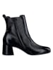 Paul Green Leder-Stiefeletten in Schwarz