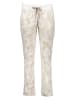 Juvia Pyjama-Hose in Weiß/ Beige