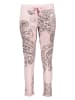 Juvia Pyjama-Hose in Rosa/ Anthrazit