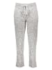 Juvia Pyjama-Hose in Hellgrau/ Weiß
