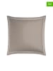 maison héritage PARIS 2er-Set: Satin-Kissenbezüge "Paris" in Taupe/ Weiß