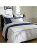 maison héritage PARIS Satijnen beddengoedset "Paris" wit/donkerblauw