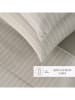 maison héritage PARIS Satin-Bettwäsche-Set "Rayures" in Taupe