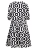 Fynch Hutton Kleid in Weiß/ Schwarz