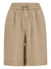 FYNCH-HATTON Leinen-Bermudas in Beige