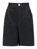 FYNCH-HATTON Leinen-Bermudas in Schwarz