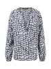 FYNCH-HATTON Bluse in Dunkelblau/ Creme