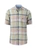 FYNCH-HATTON Leinen-Hemd - Regular fit - in Beige/ Grün