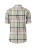 FYNCH-HATTON Leinen-Hemd - Regular fit - in Beige/ Grün