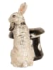 Clayre & Eef Dekofigur "Kaninchen" in Beige/ Schwarz - (B)20 x (H)19 x (T)13 cm