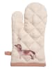 Clayre & Eef Ofenhandschuh in Beige - (B)12 x (H)21 cm