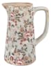 Clayre & Eef Decokan lichtgrijs/lichtroze - (B)16 x (H)20 x (D)11 cm