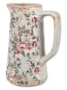 Clayre & Eef Dekokanne in Hellgrau/ Rosa - (B)16 x (H)20 x (T)11 cm
