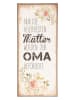 Clayre & Eef Textschild in Beige - (B)13 x (H)30 cm
