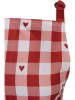 Clayre & Eef Schort wit/rood - (L)70 x (B)85 cm