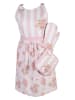 Clayre & Eef Kochschürze in Weiß/ Rosa - (L)70 x (B)85 cm