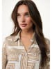 Mexx Bluse in Camel/ Creme