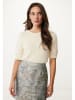 Mexx Sweter w kolorze kremowym